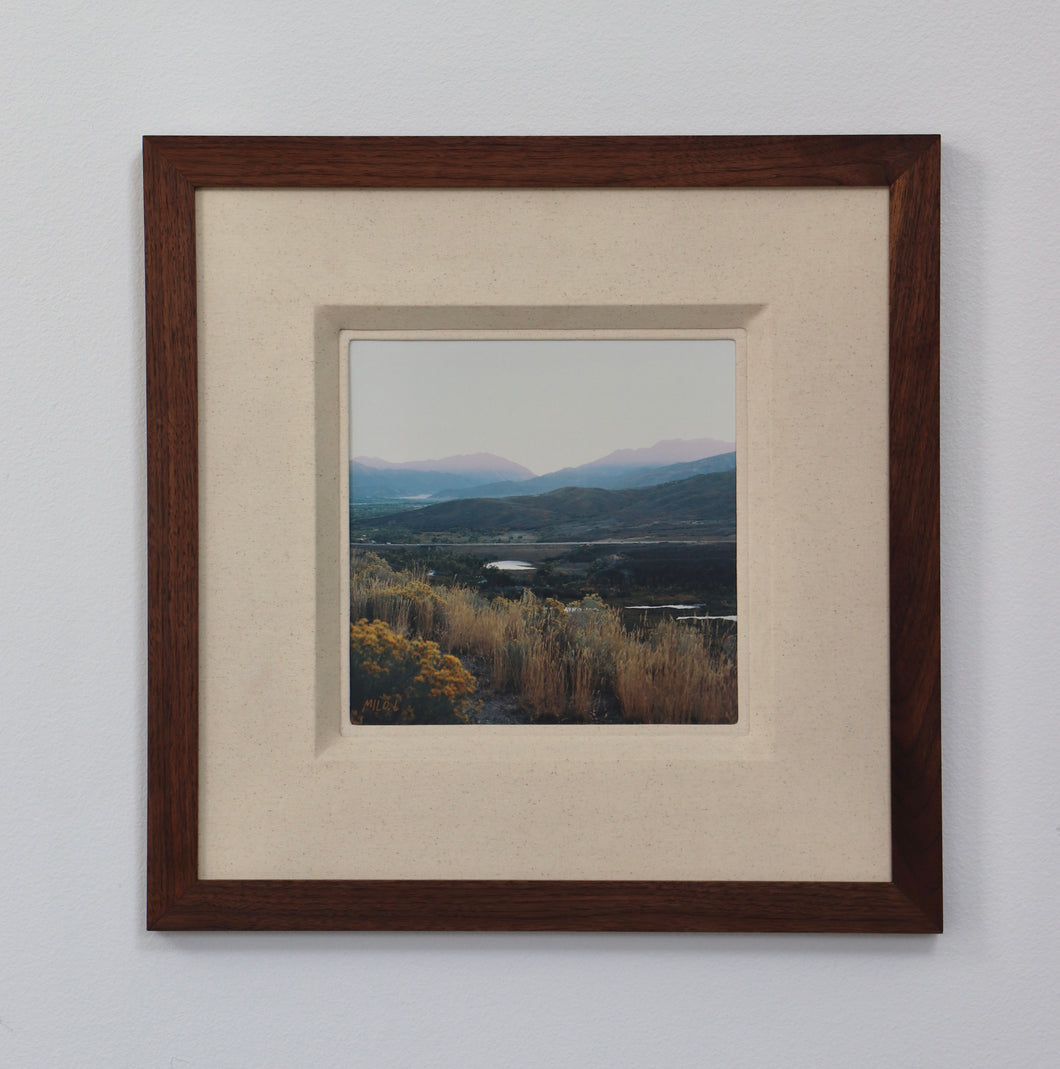 custom framed Heber valley sunset