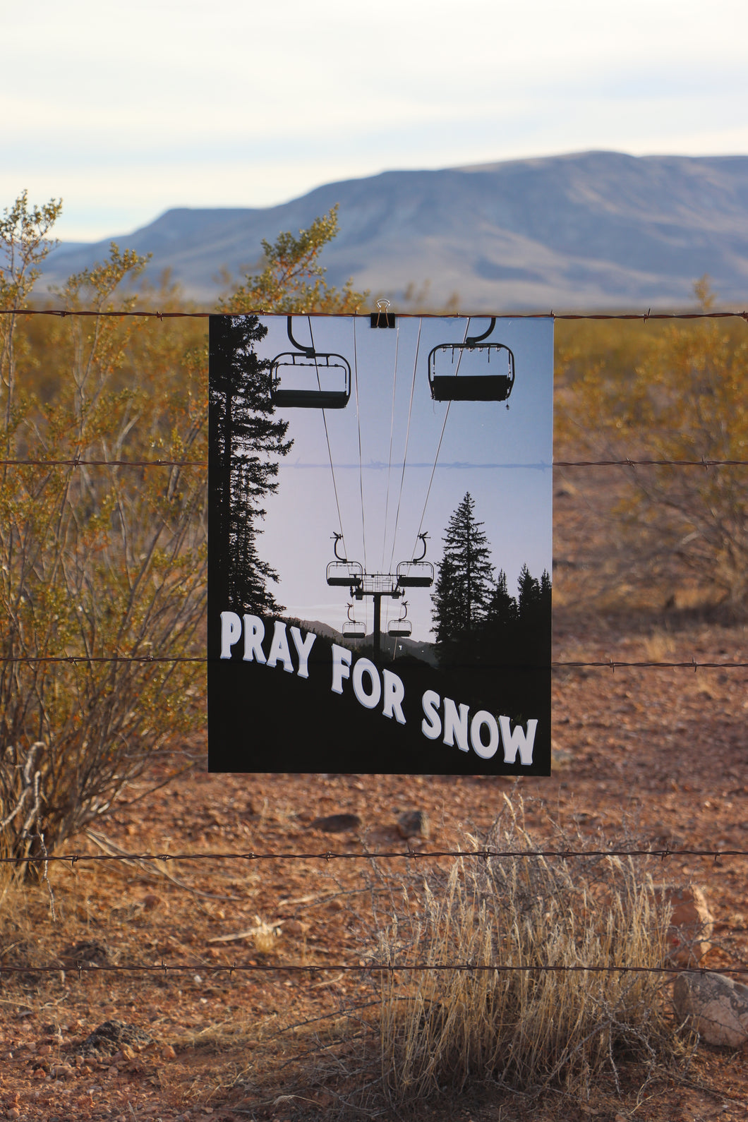 pray for Snow Poster